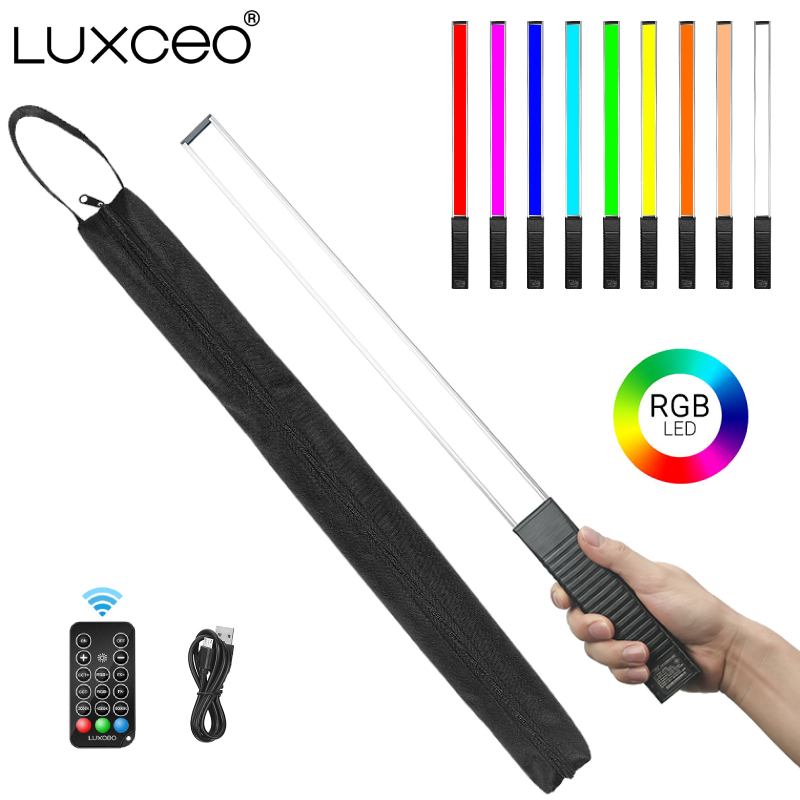 Photography Lighting Stick - LUXCEO Q508A Handheld RGB Video Tube