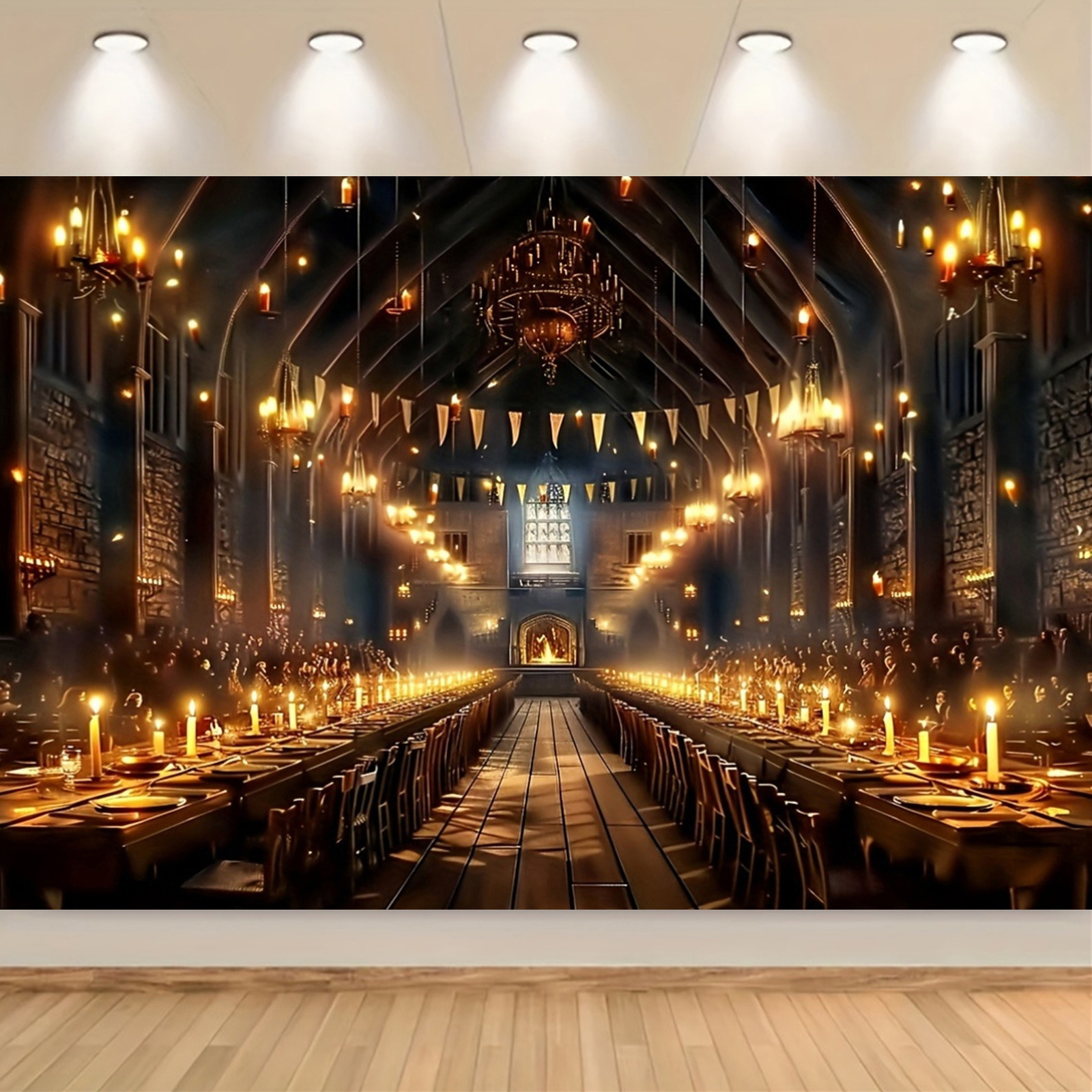 Photography Lighting And Backdrop - 1 Enchanting Magic School Castle Backdrop