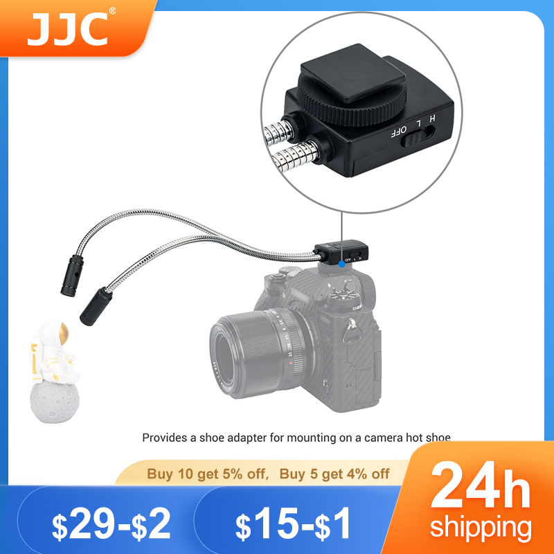 JJC Macro Arm Light LED Lamps  - مراجعة Flower Photography Led Lighting Pack وسعره