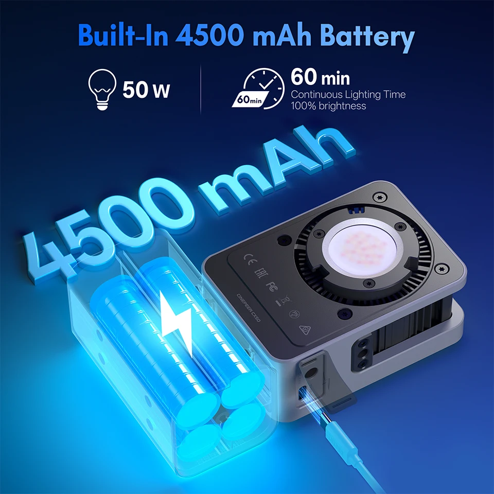 Zhiyun CINEPEER CX50 RGB Video - مراجعة Photography Lighting App وسعره