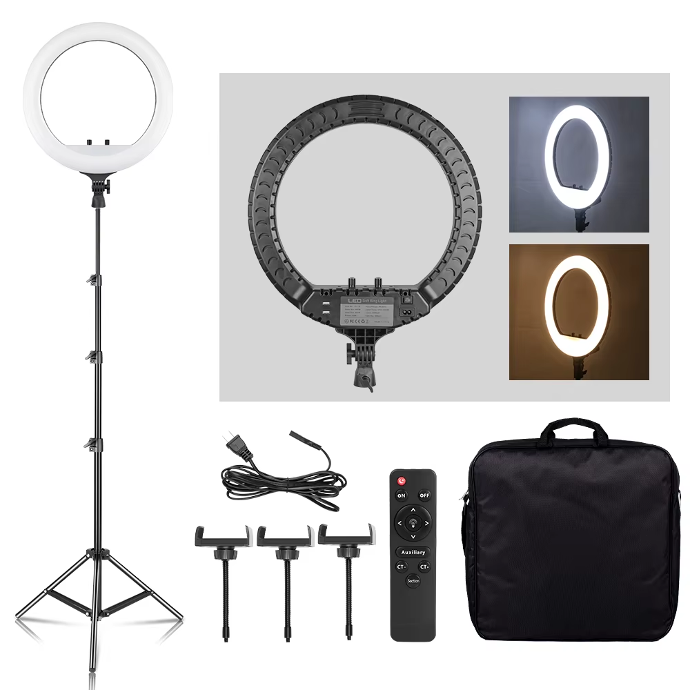 SH 18 Inch Knob Ring Light LED - مراجعة Photography Lighting Stick وسعره