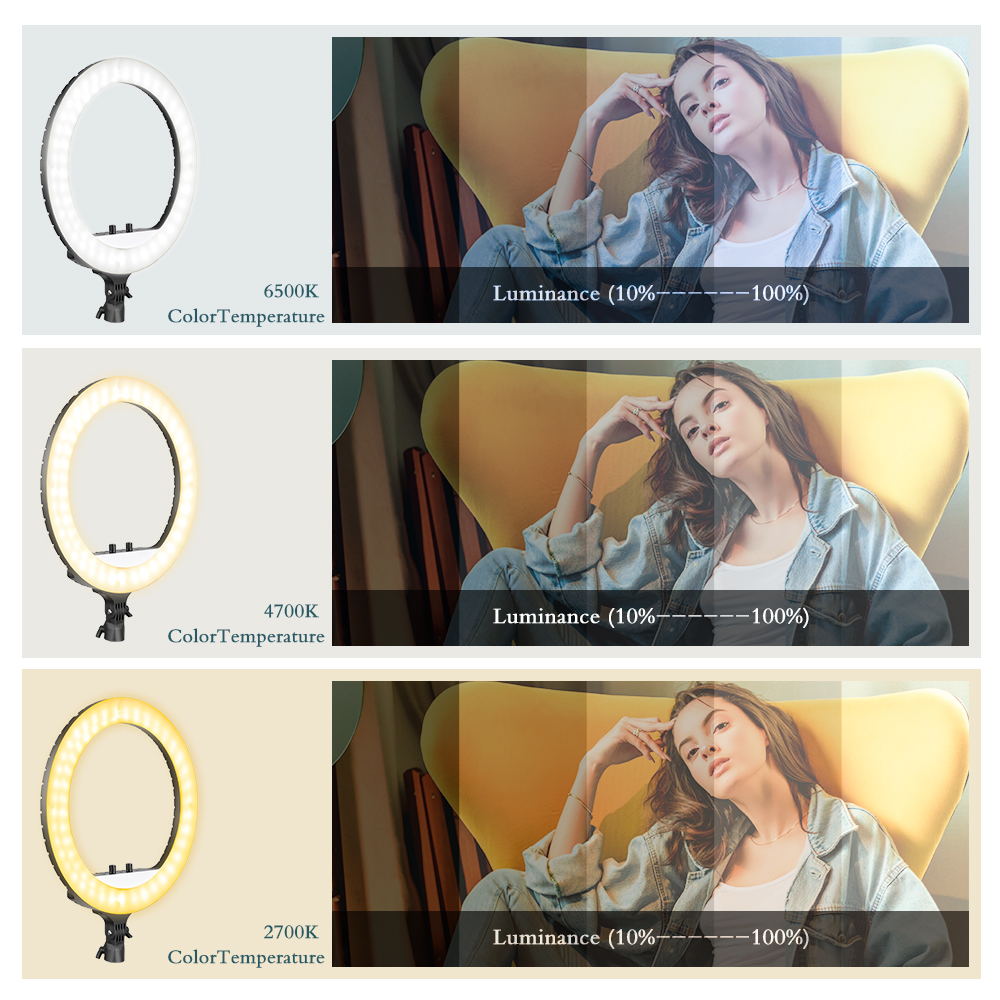 SH 18 Inch Knob Ring Light LED - مراجعة Photography Lighting Stick وسعره