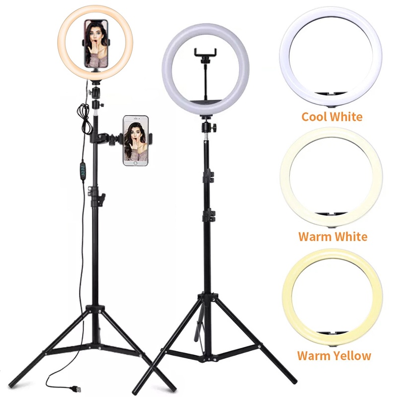 6/10/12 Inch LED Selfie Ring L - مراجعة Photography Lighting Stick وسعره
