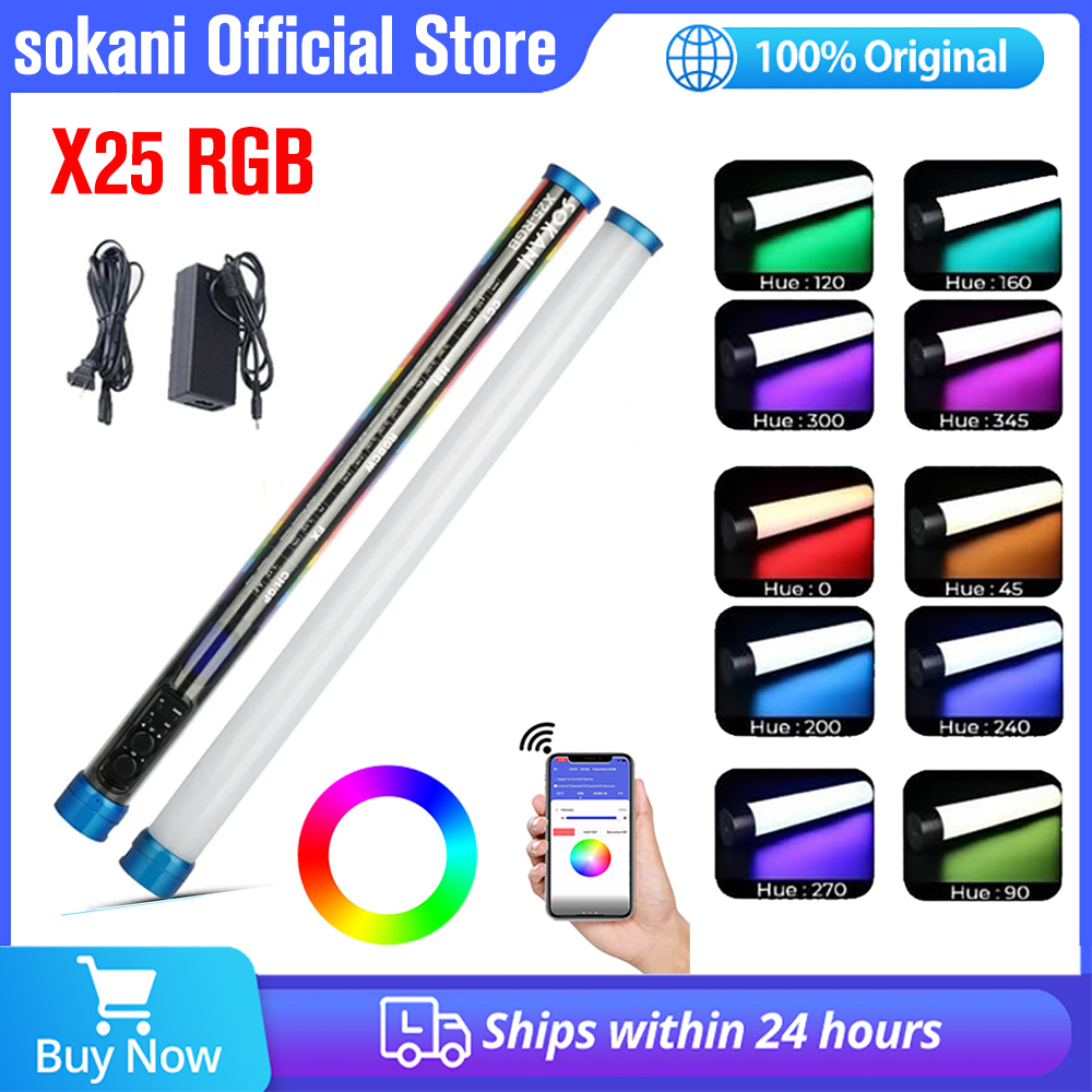 Sokani X25 RGB LED Video Light - مراجعة Photography Lighting Stick وسعره