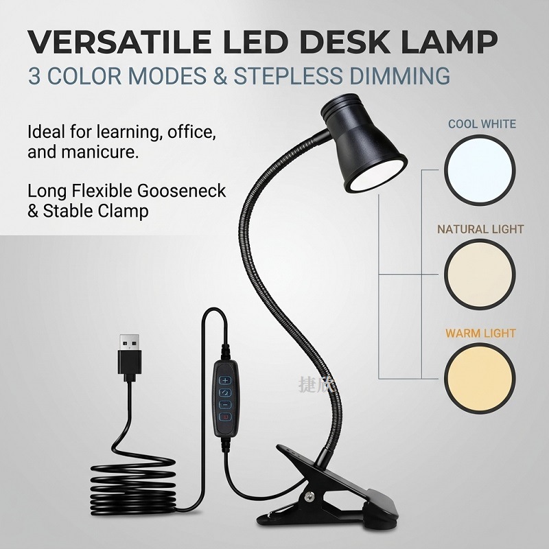 LED clip desk lamp eye protect - مراجعة Learn Photography Lighting وسعره