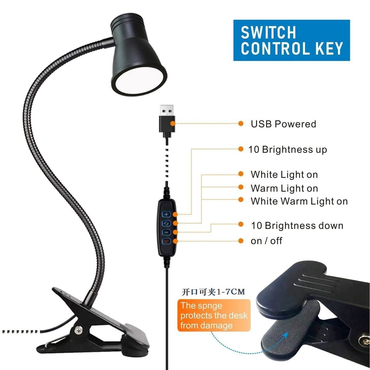 LED clip desk lamp eye protect - مراجعة Learn Photography Lighting وسعره