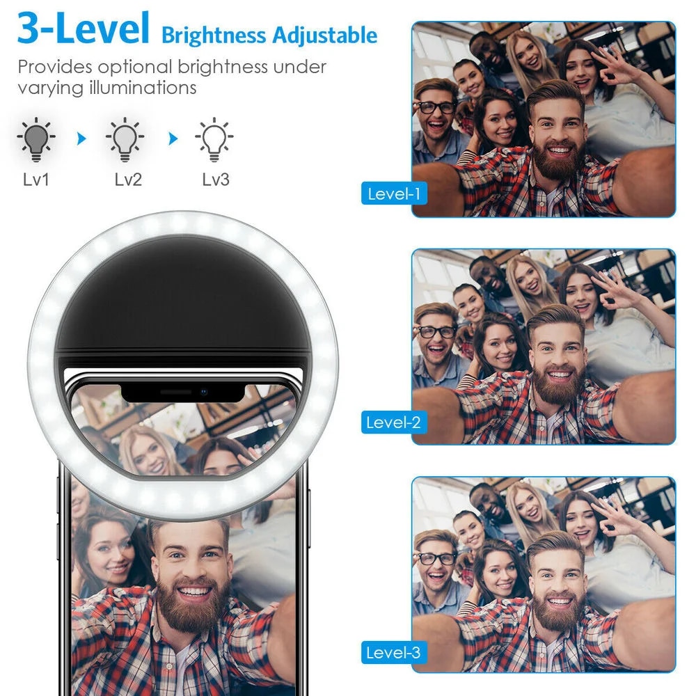 USB Rechargeable LED Selfie Ri - مراجعة Photography Lighting Stick وسعره