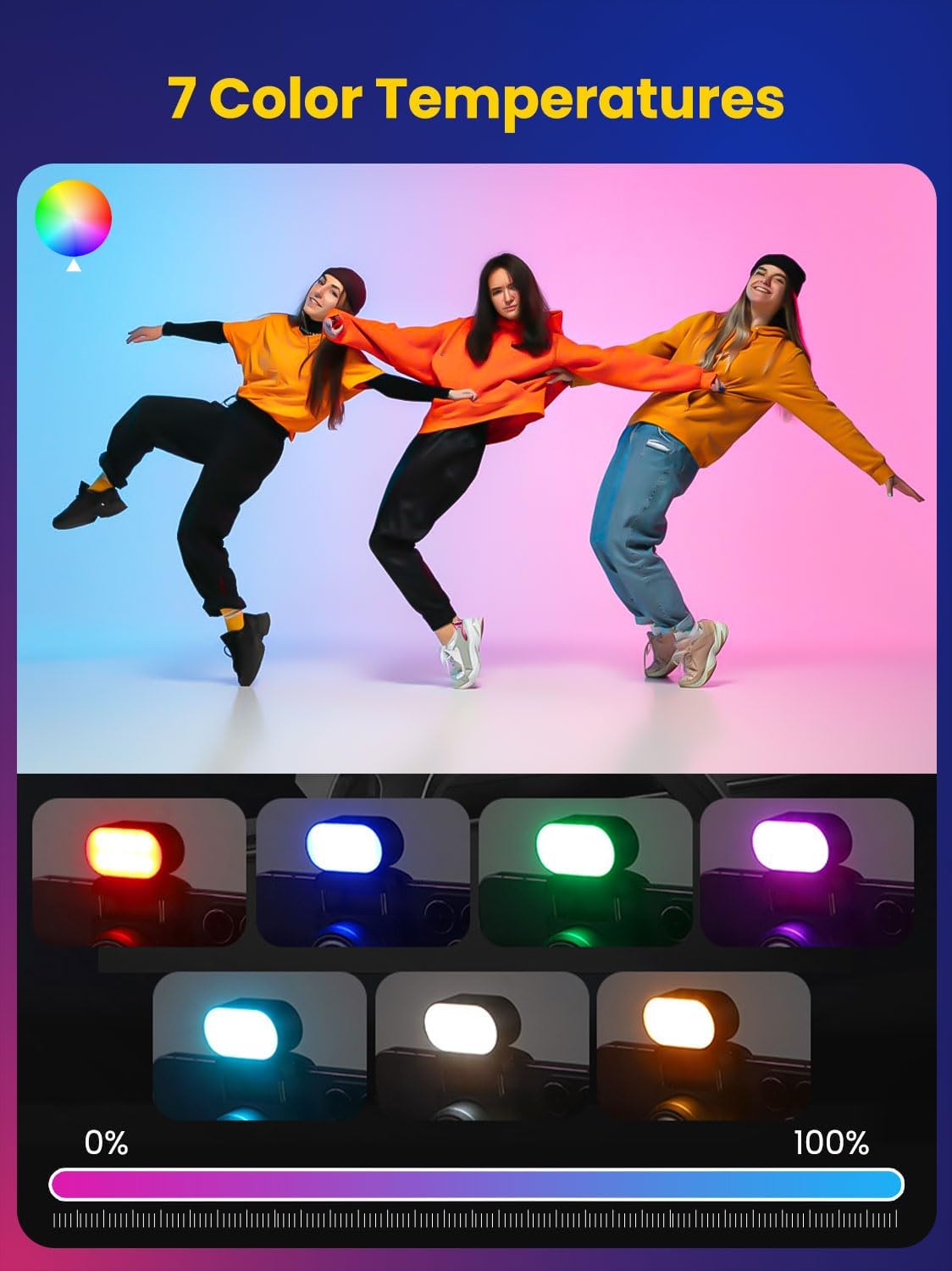 AOCHUAN Mini RGB Magnetic Fill - مراجعة Photography Lighting Styles وسعره