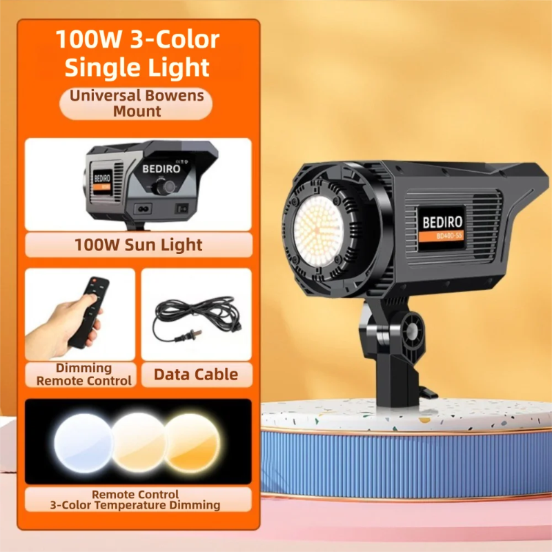 100W Studio Flash Light Bowens - مراجعة Photography Lighting Angles وسعره