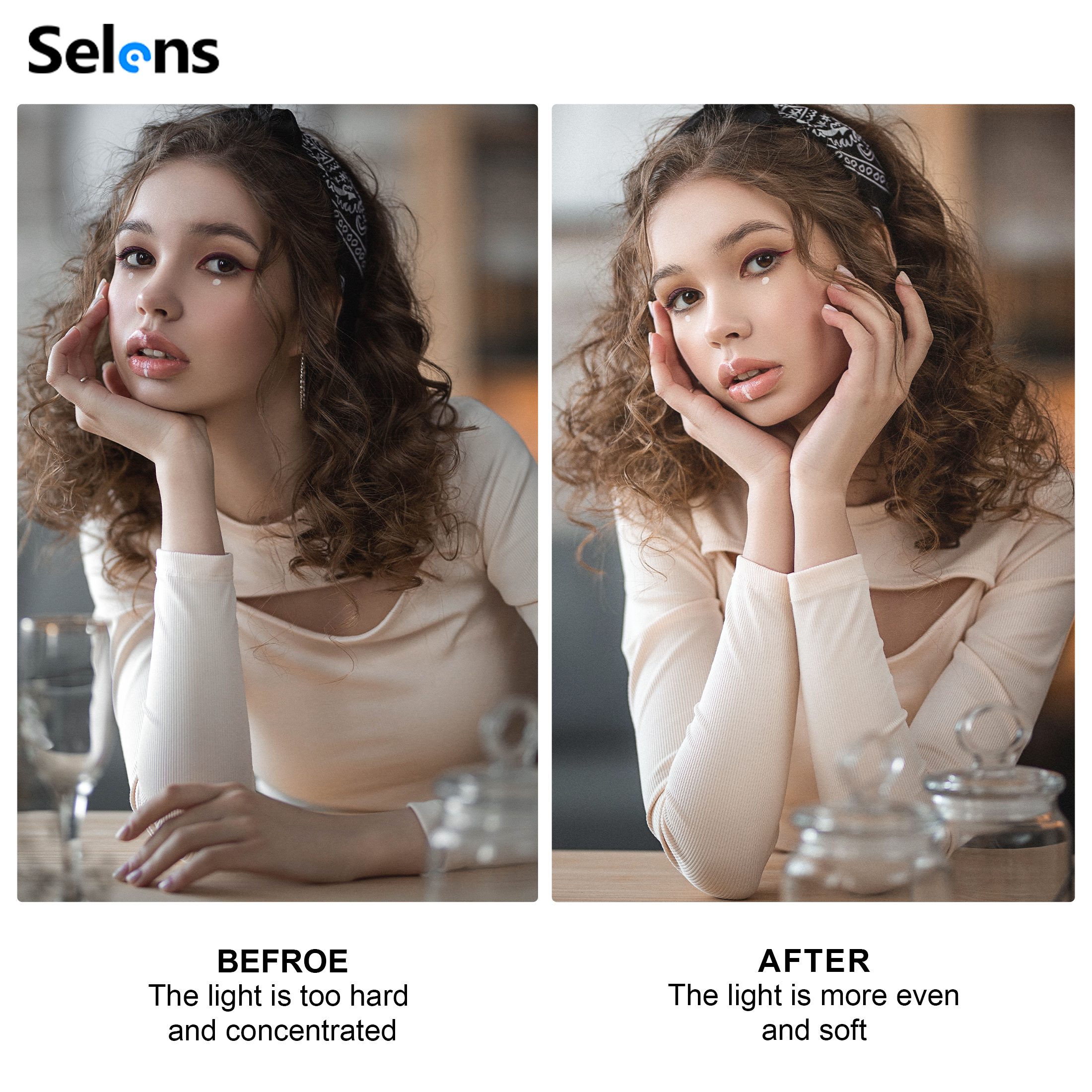 Selens White Diffuser Foldable - مراجعة Video Light Panel Led وسعره