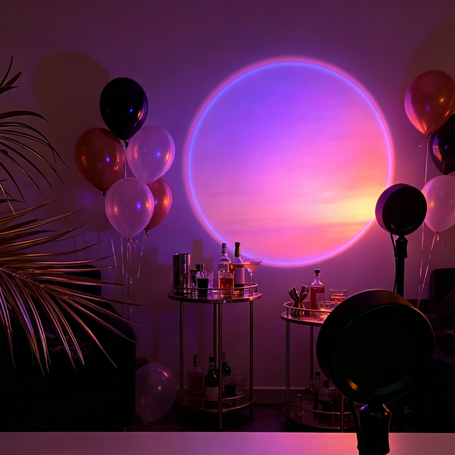 Tuya Smart Sunset Projector La - مراجعة Photography Lighting App وسعره