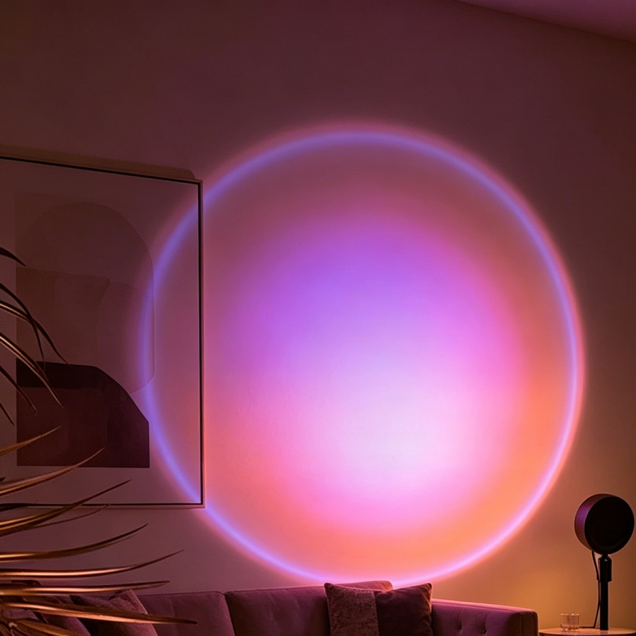 Tuya Smart Sunset Projector La - مراجعة Photography Lighting App وسعره