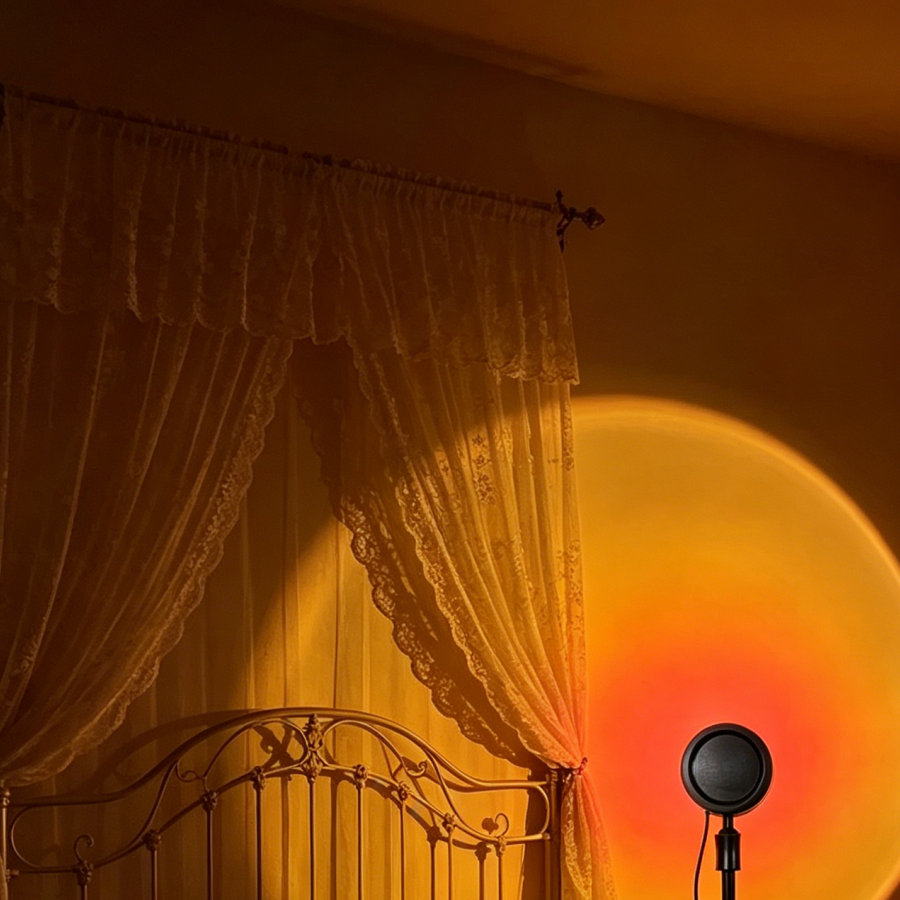 Tuya Smart Sunset Projector La - مراجعة Photography Lighting App وسعره