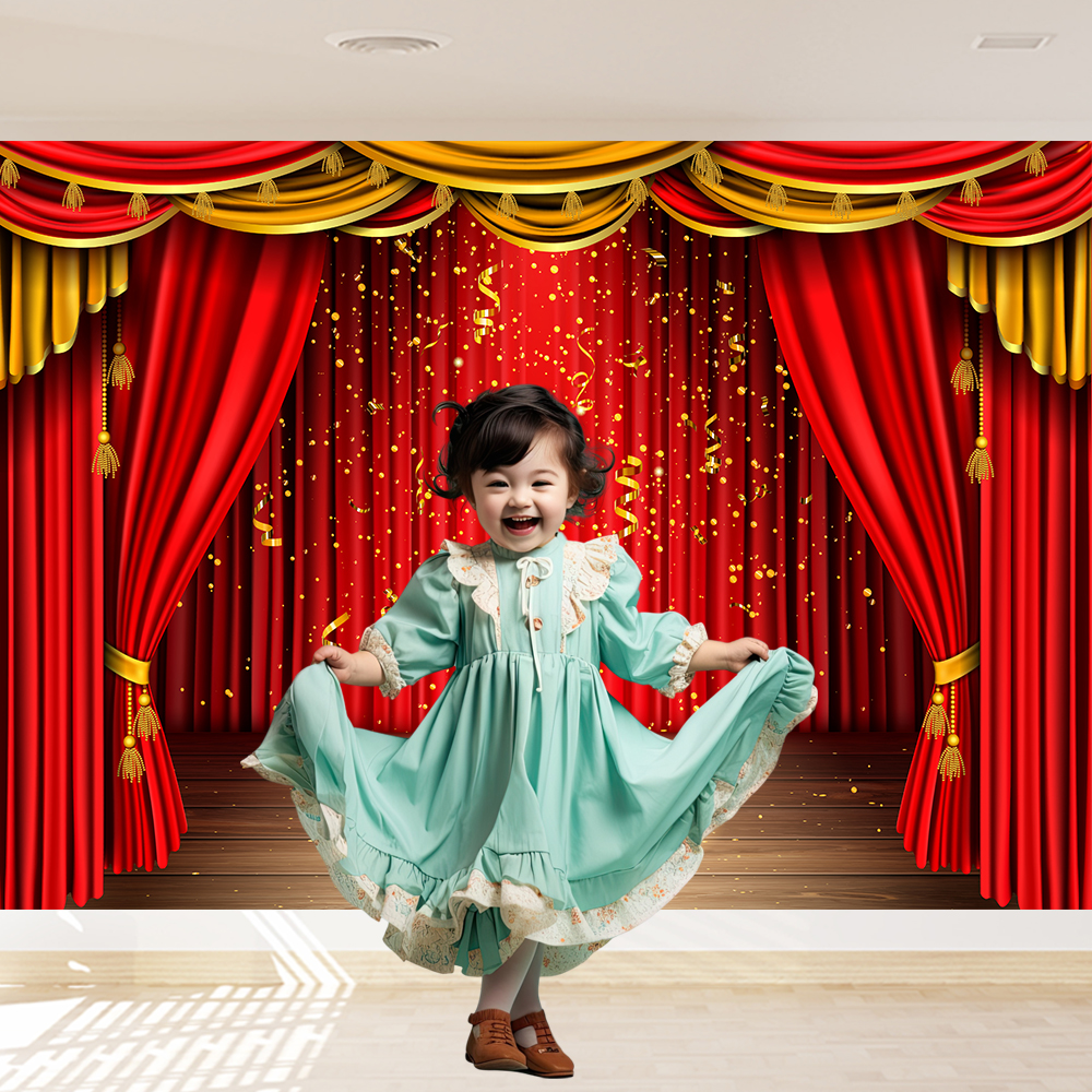 Red Theater Curtain Party Back - مراجعة Photography Lighting And Backdrop وسعره