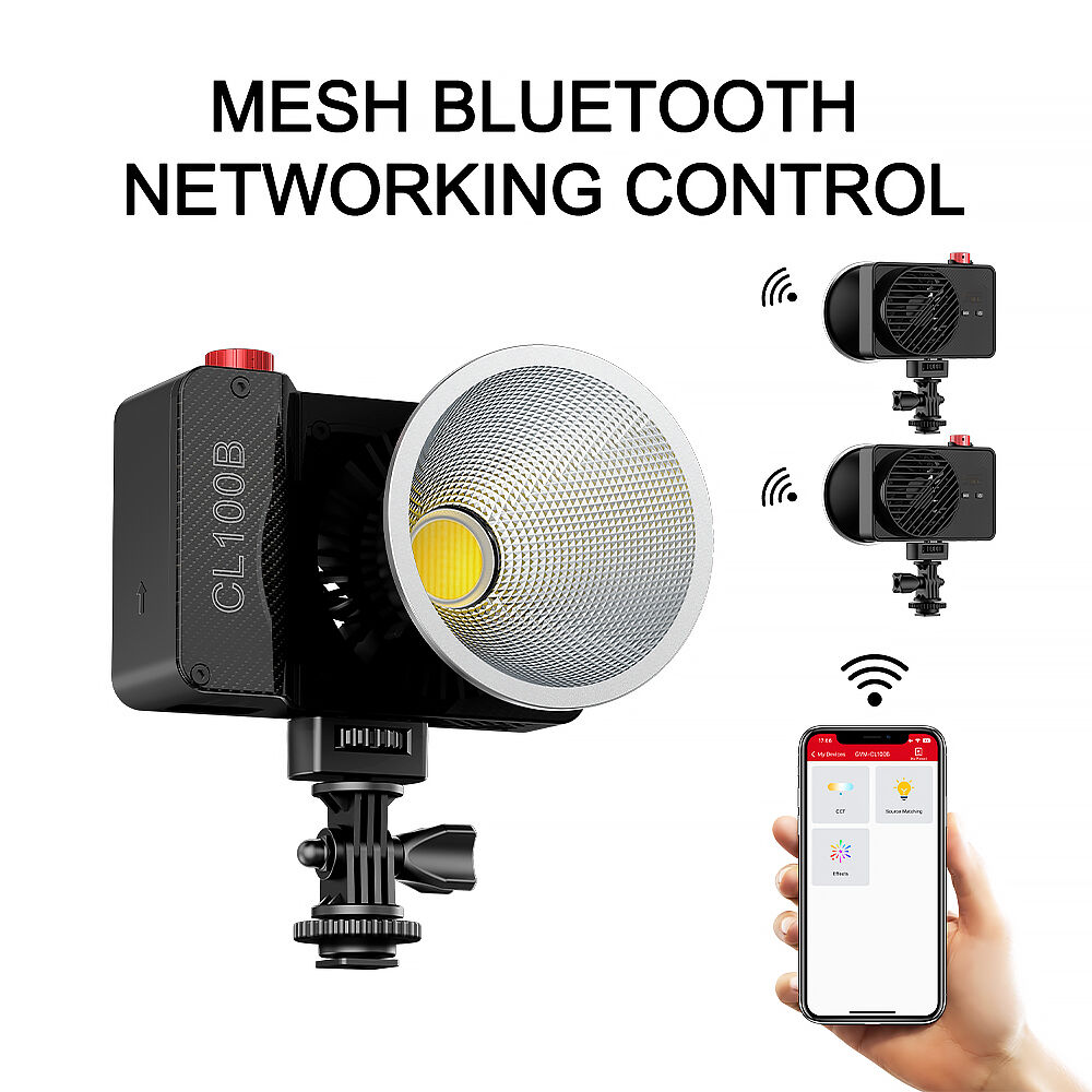 GVM CL100B Portable Bi-Color L - مراجعة Photography Lighting App وسعره