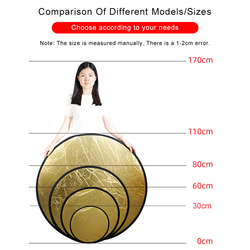 2in1 Round Portable Reflector  - مراجعة Photography Lighting Reflector وسعره