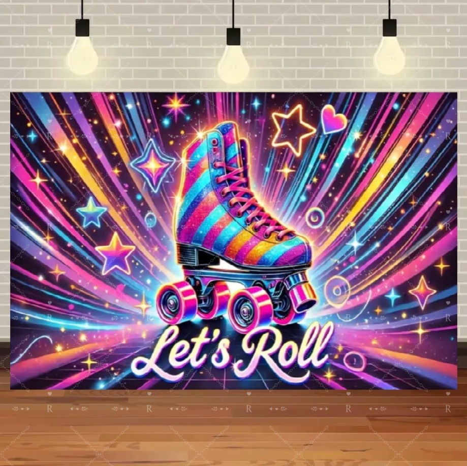 Roller Skating Shoes Theme Bir - مراجعة Photography Lighting And Backdrop وسعره