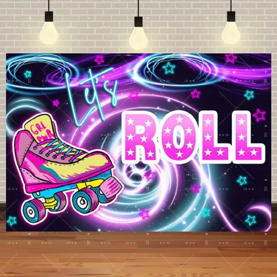 Roller Skating Shoes Theme Bir - مراجعة Photography Lighting And Backdrop وسعره
