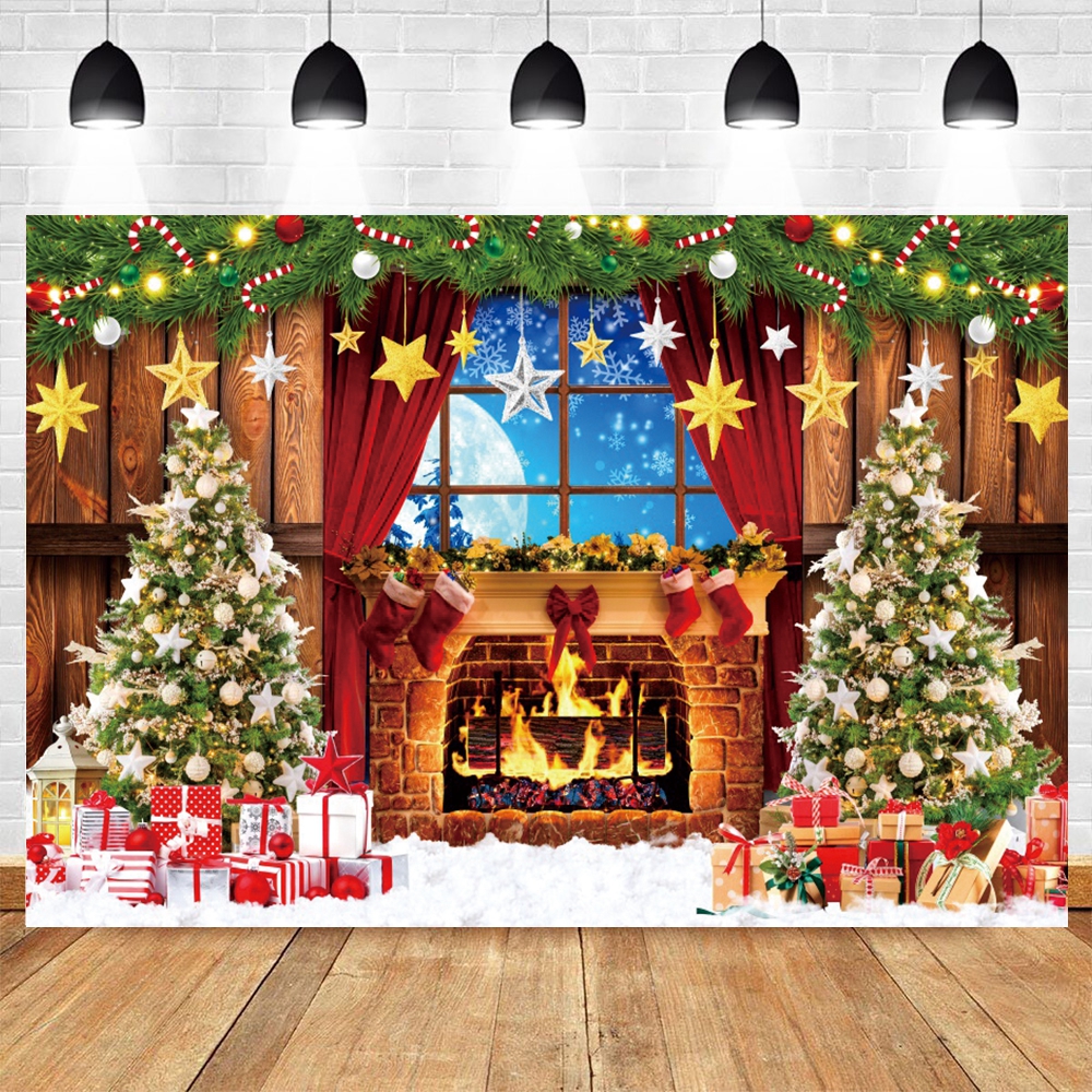Winter Christmas Photography B - مراجعة Photography Lighting And Backdrop وسعره