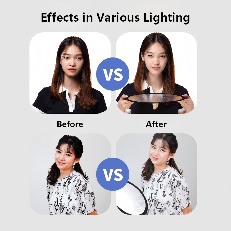2-in-1 Dual Sided Gold Silver  - مراجعة Portrait Photography With Lighting وسعره