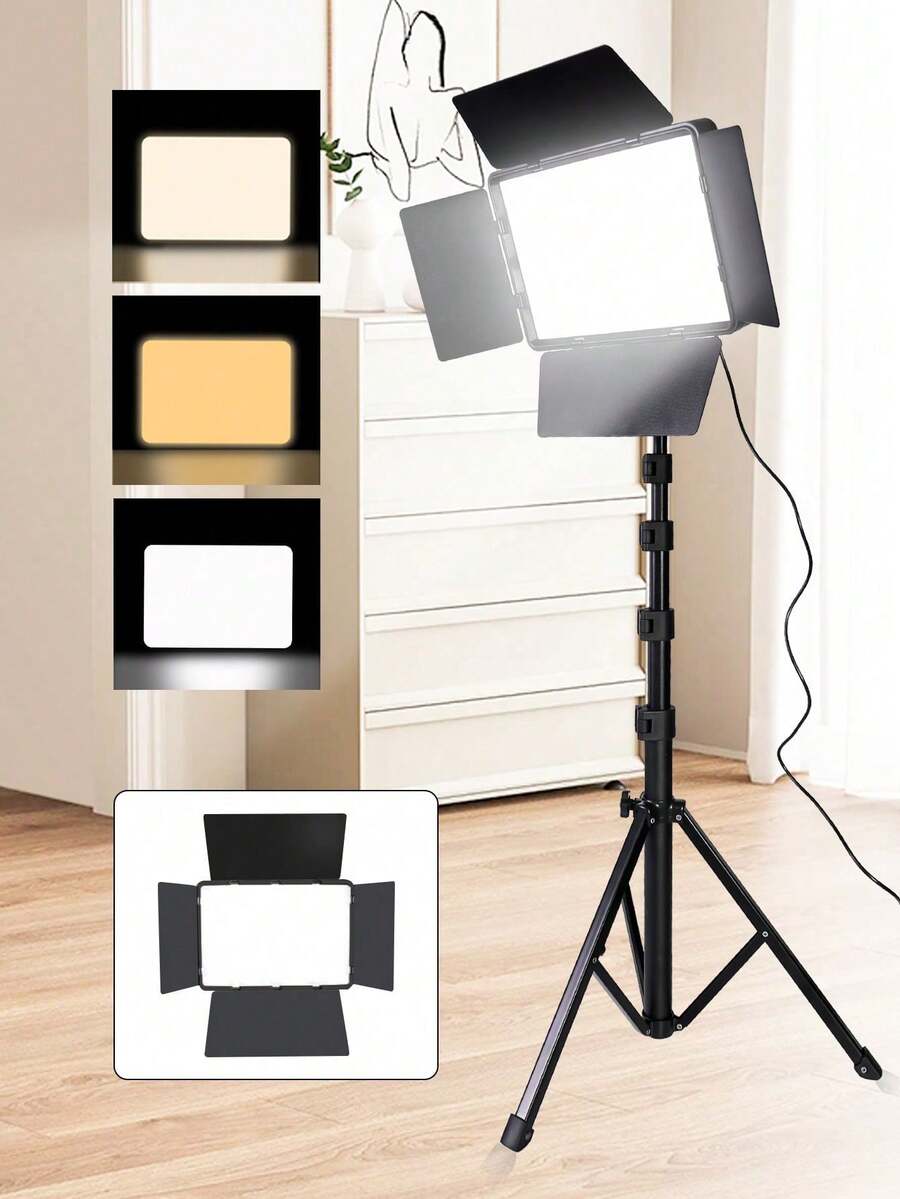 10 Inch LED Studio Spotlight W - مراجعة Photography Lighting For Studio وسعره