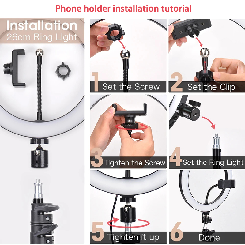 Video Light 16/26/33cm Selfie  - مراجعة Photography Lighting Stick وسعره