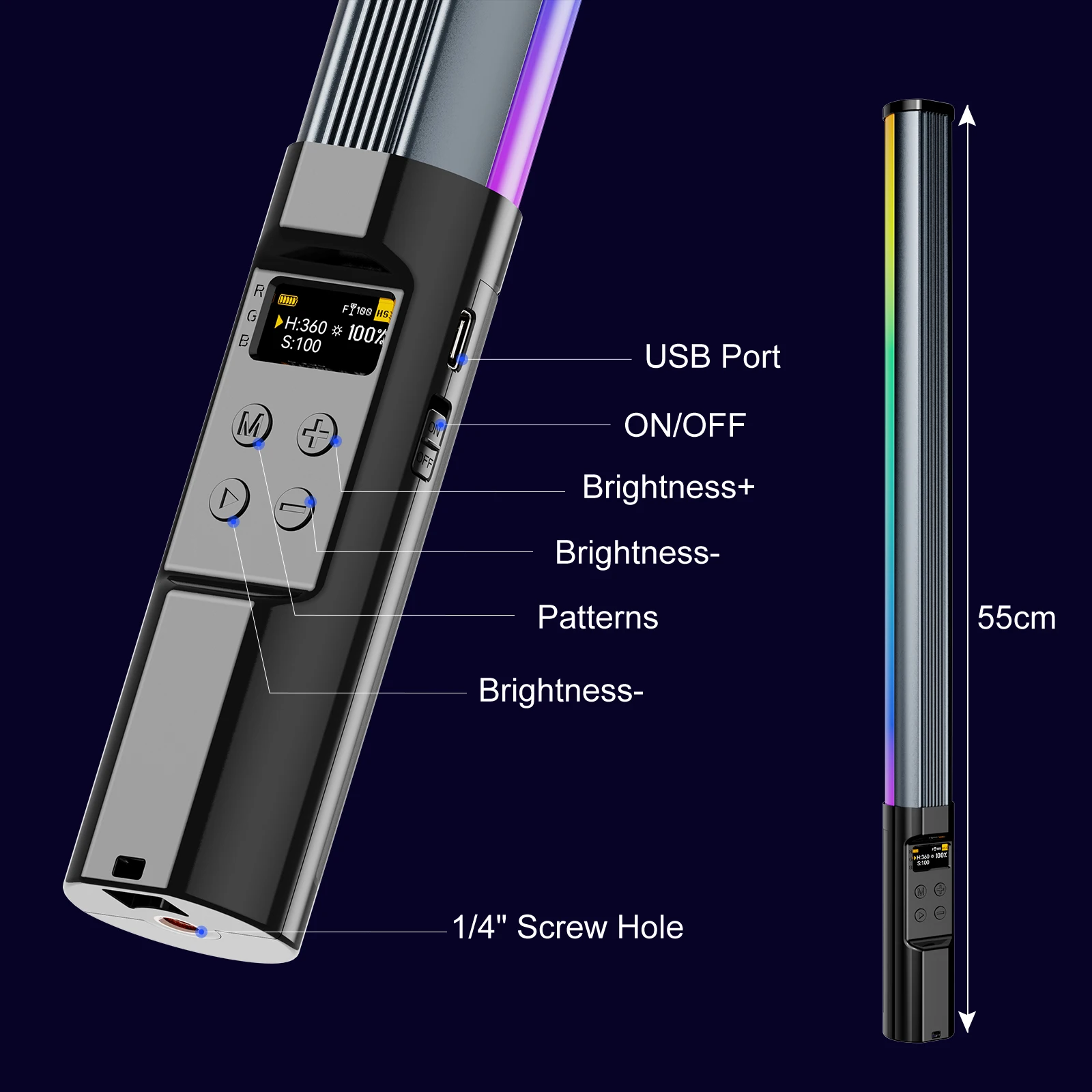 RGB Photography Light Wand Han - مراجعة Photography Lighting App وسعره