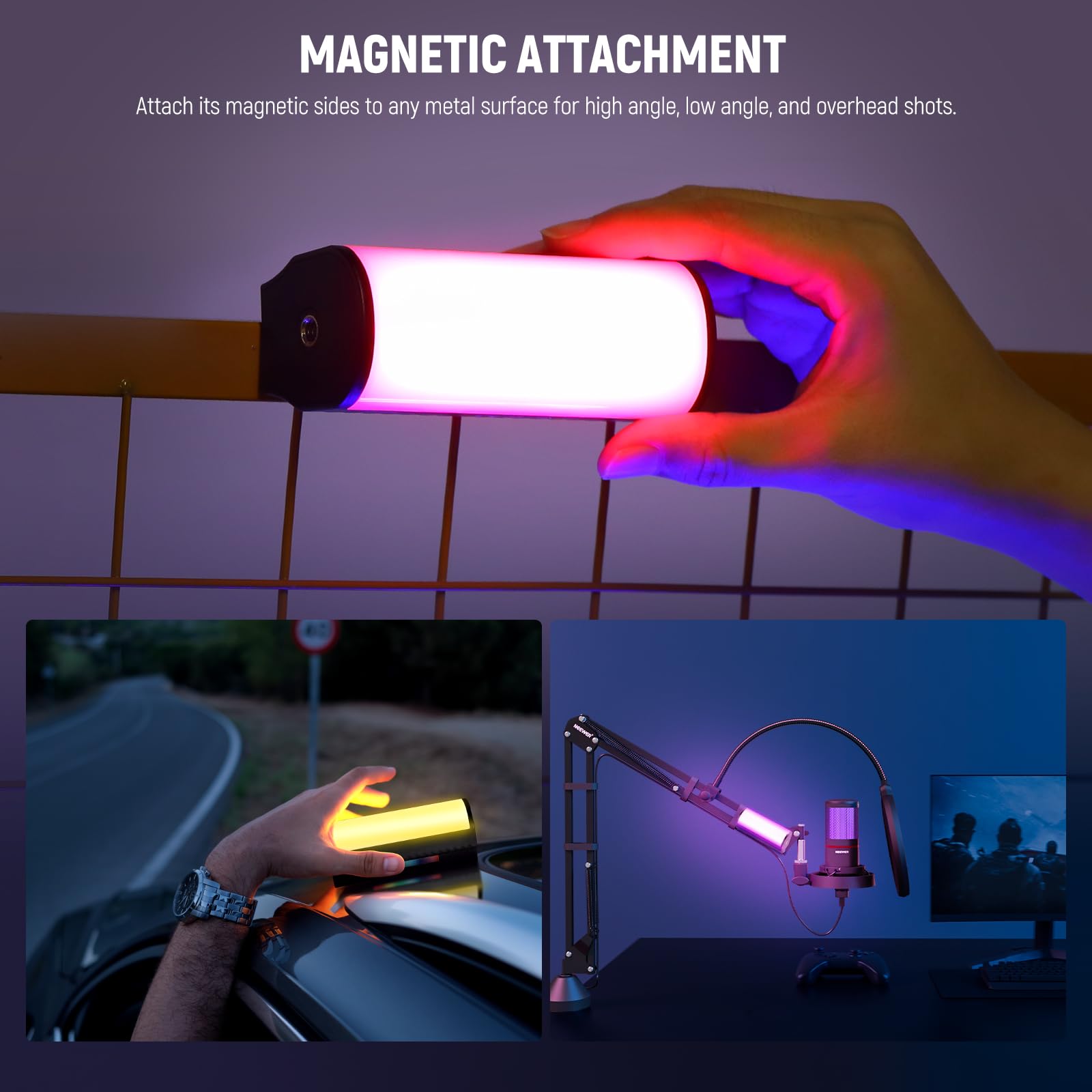 NEEWER Magnetic Handheld Light - مراجعة Photography Lighting Stick وسعره