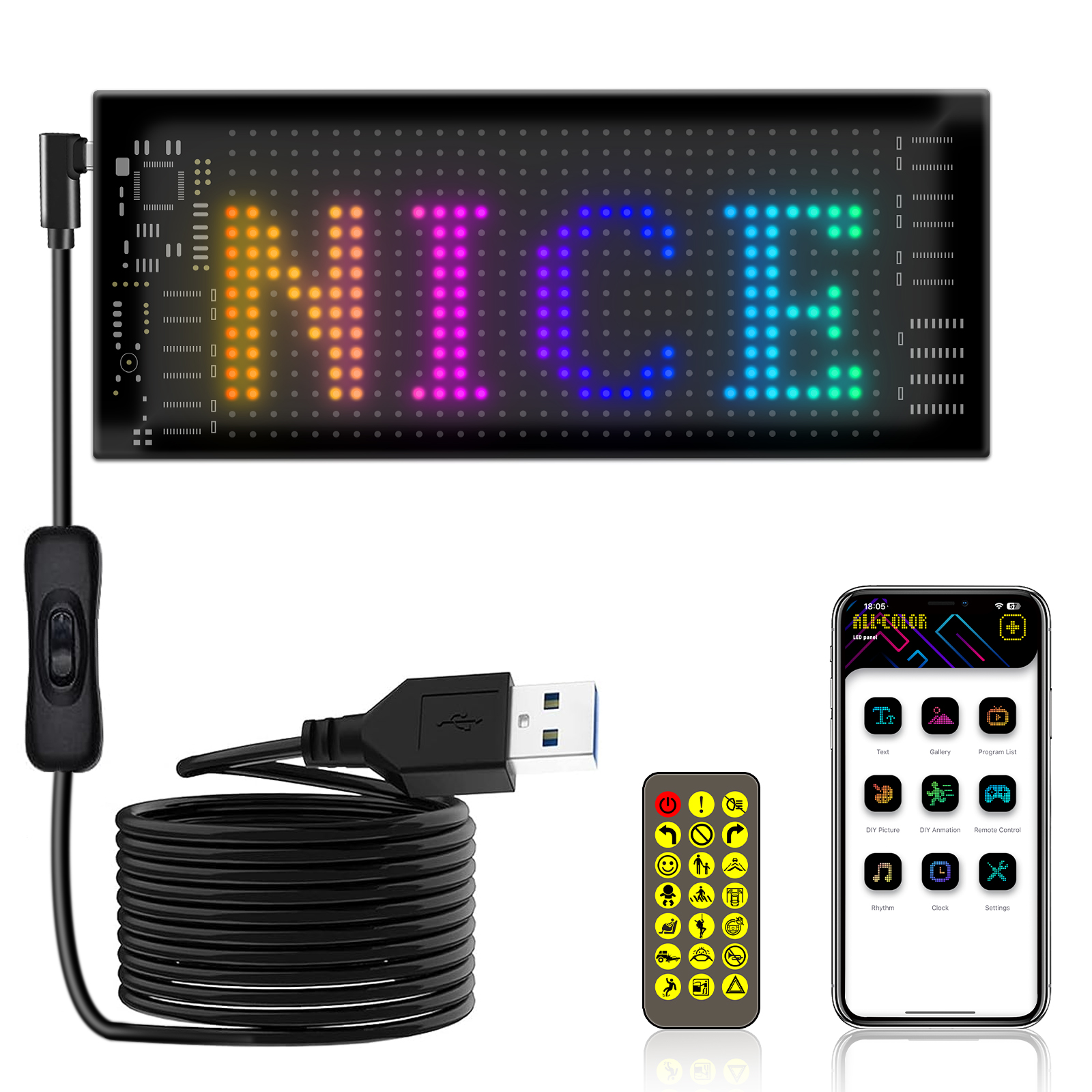 Programmable Flexible LED Sign - مراجعة Video Light Panel Led وسعره