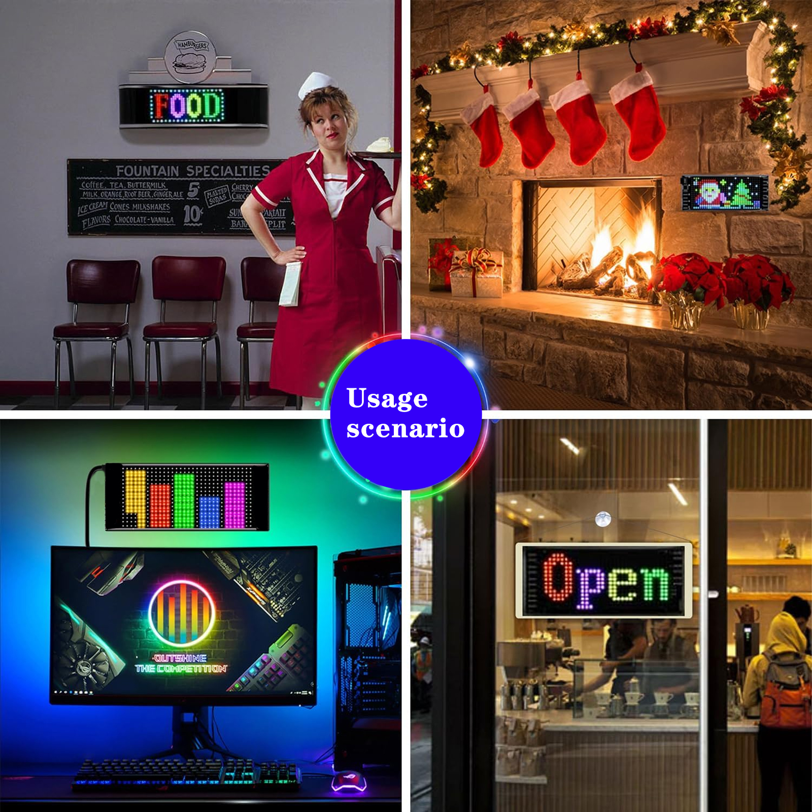Programmable Flexible LED Sign - مراجعة Video Light Panel Led وسعره