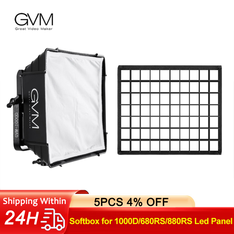 GVM Softbox Diffuser for 1000D - مراجعة Video Light Panel Led وسعره