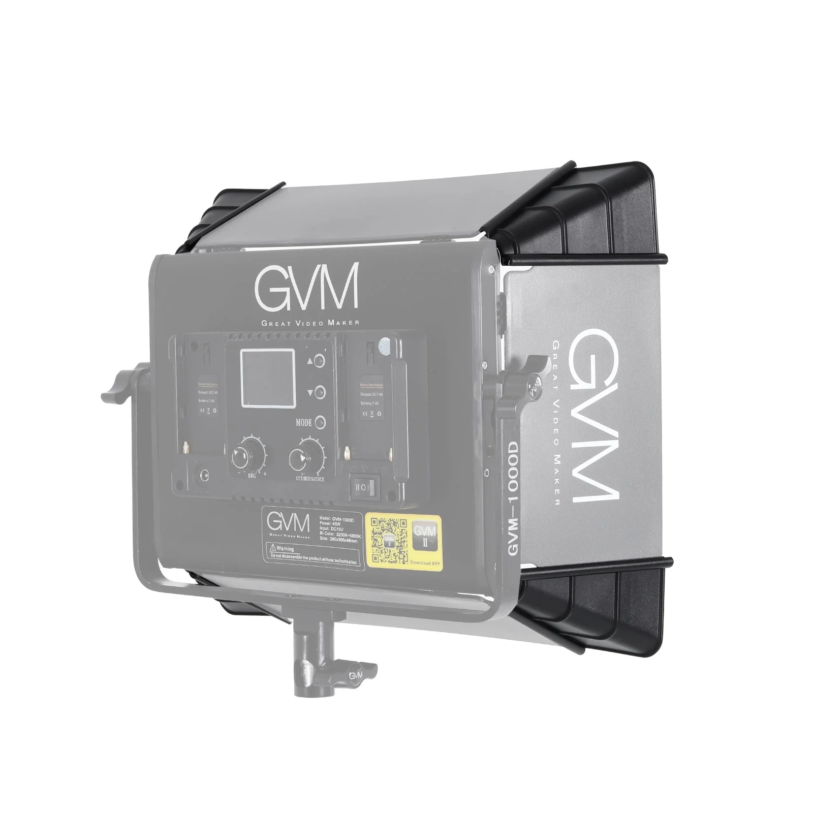 GVM Softbox Diffuser for 1000D - مراجعة Video Light Panel Led وسعره