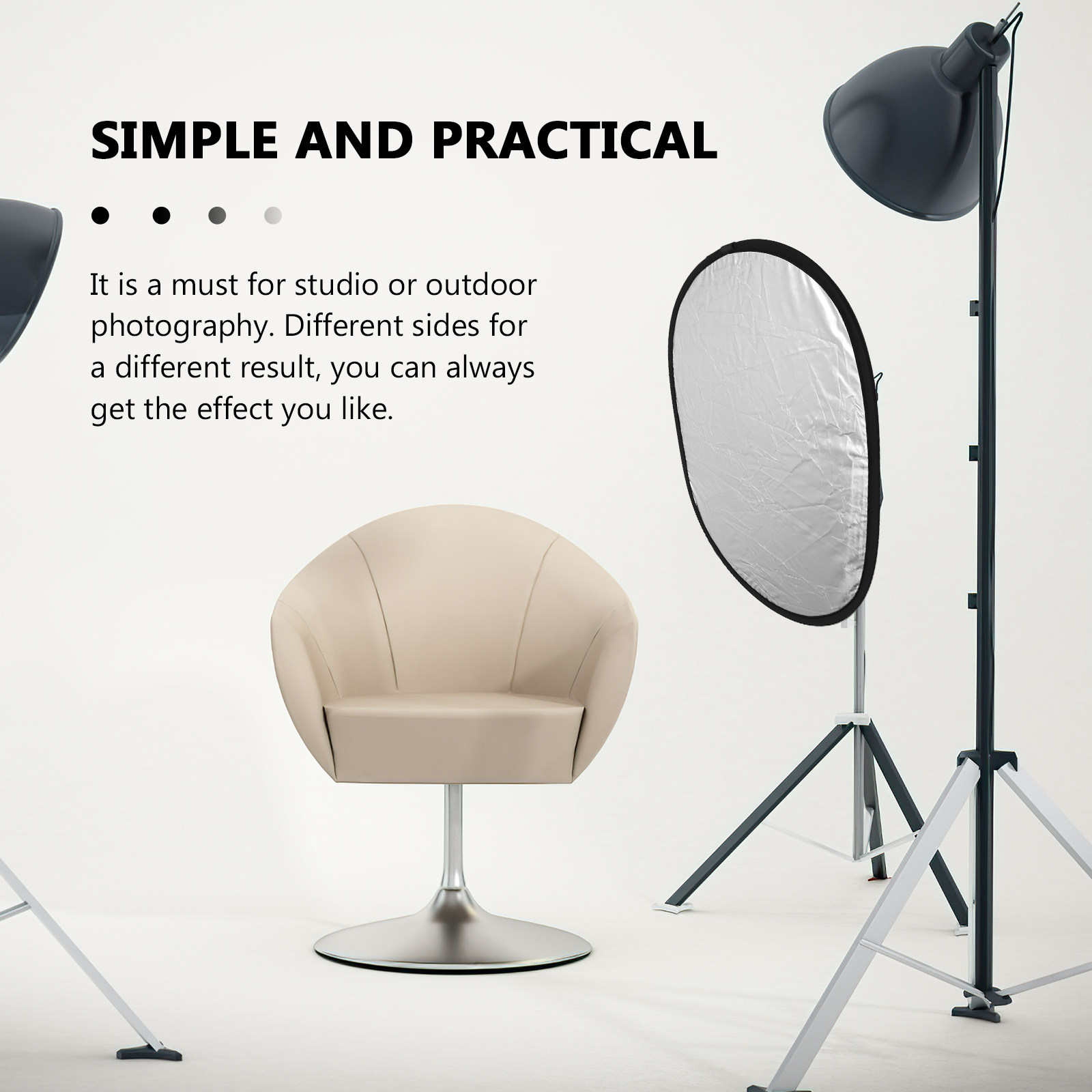 Portable Foldable Photography  - مراجعة Photography Lighting Reflector وسعره
