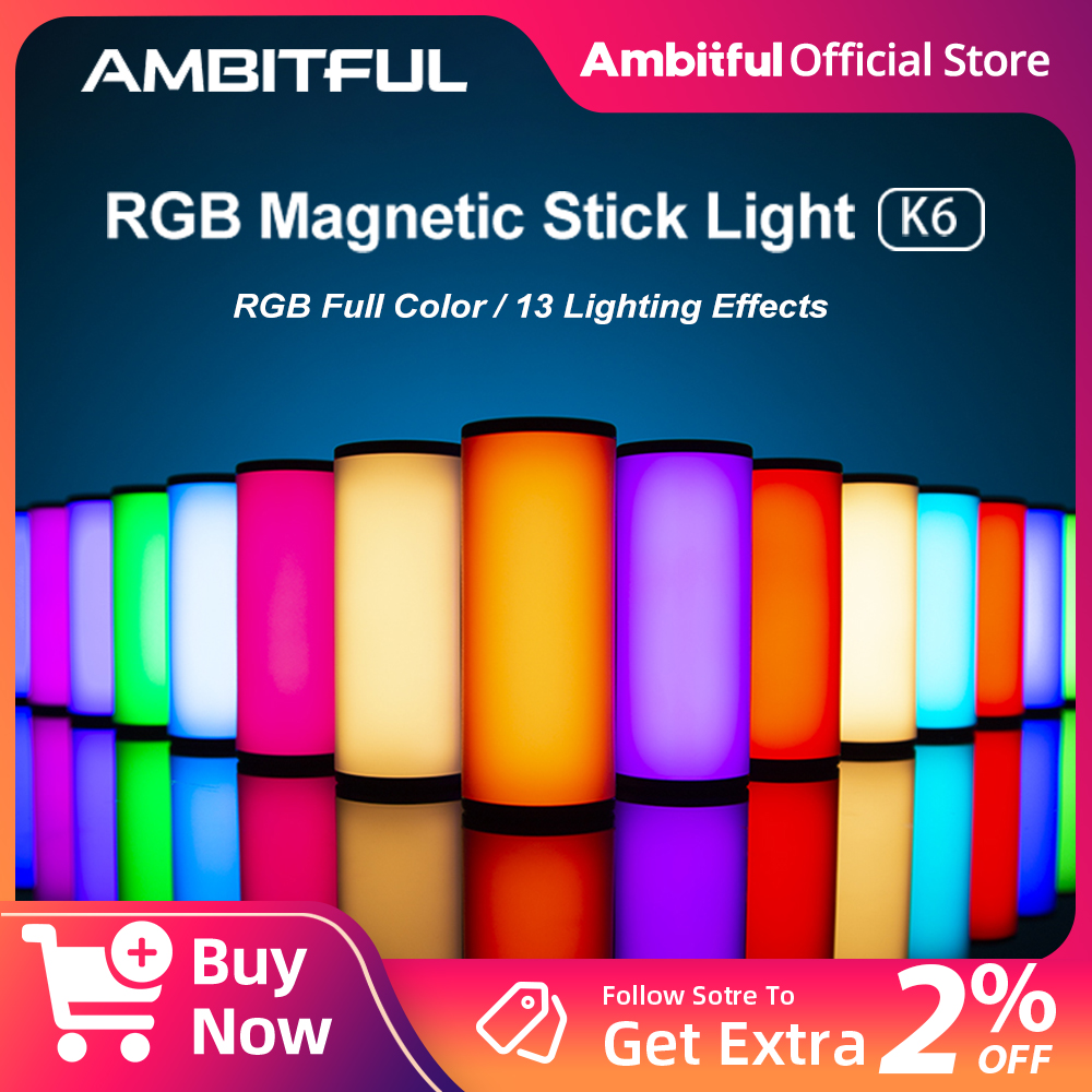 Ambitful K6 Mini RGB Photograp - مراجعة Photography Lighting Stick وسعره