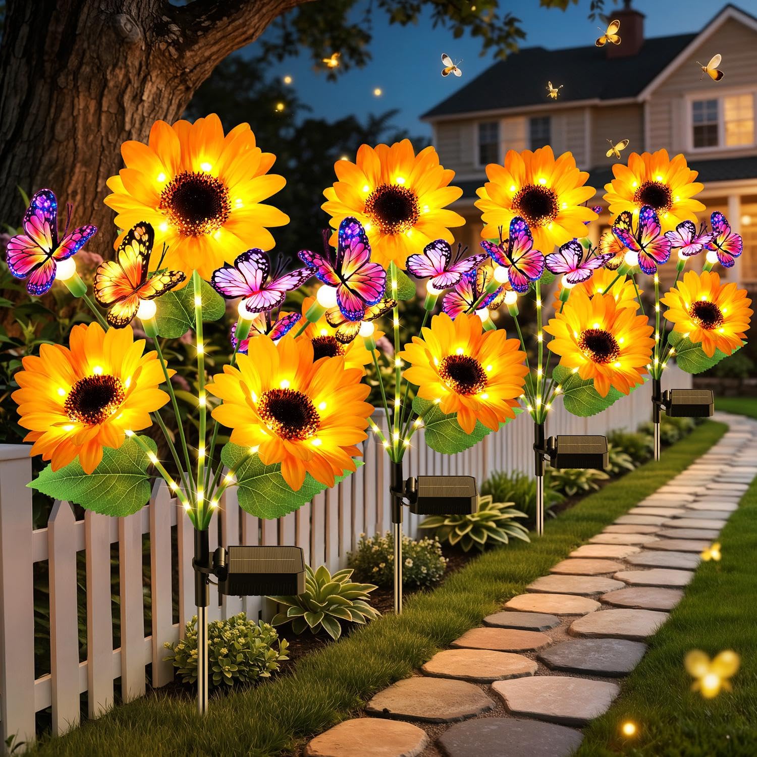 Solar Garden Lights Outdoor De - مراجعة Flower Photography Led Lighting Pack وسعره