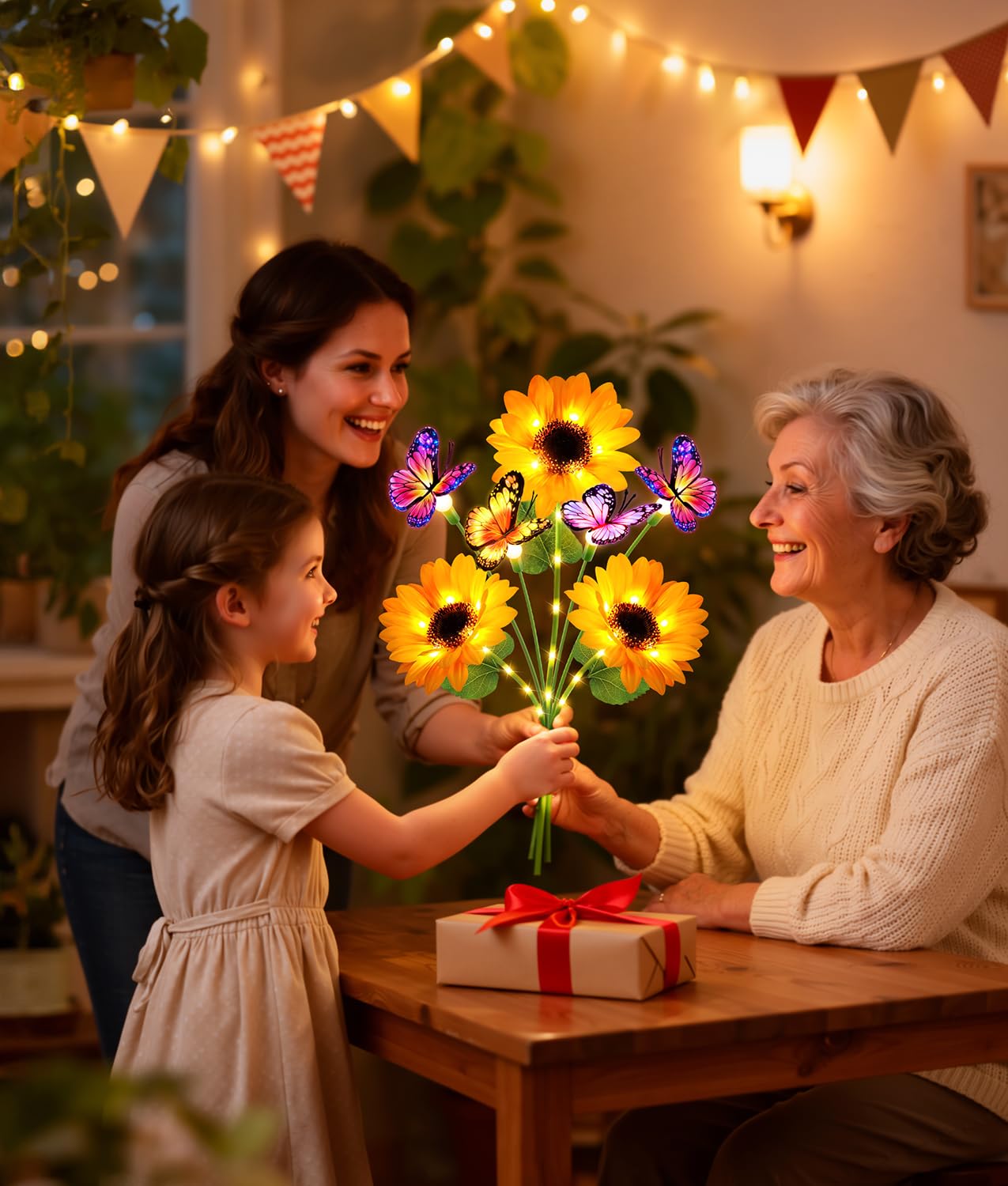 Solar Garden Lights Outdoor De - مراجعة Flower Photography Led Lighting Pack وسعره