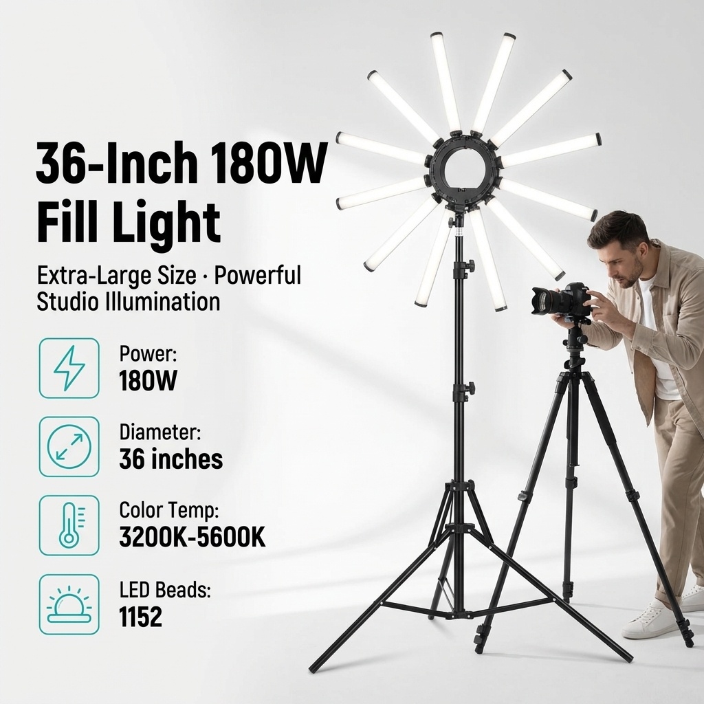 12 Arms Multi Tube Photography - مراجعة Photography Lighting For Studio وسعره
