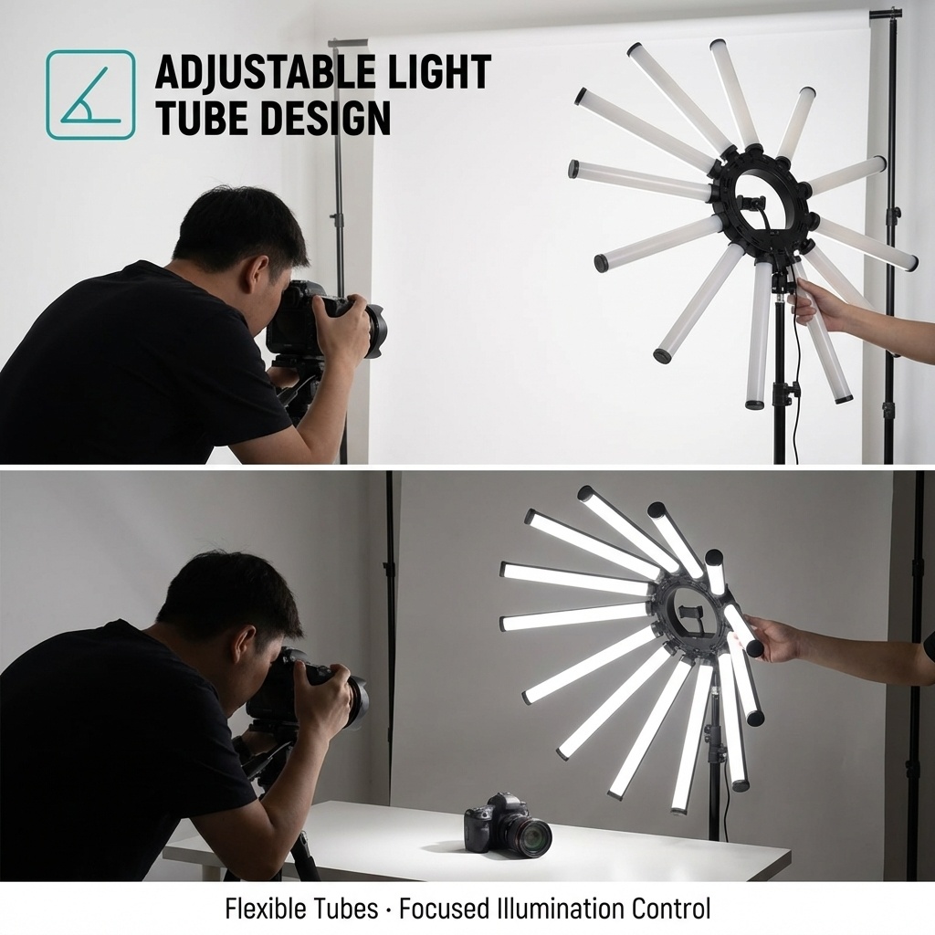 12 Arms Multi Tube Photography - مراجعة Photography Lighting For Studio وسعره
