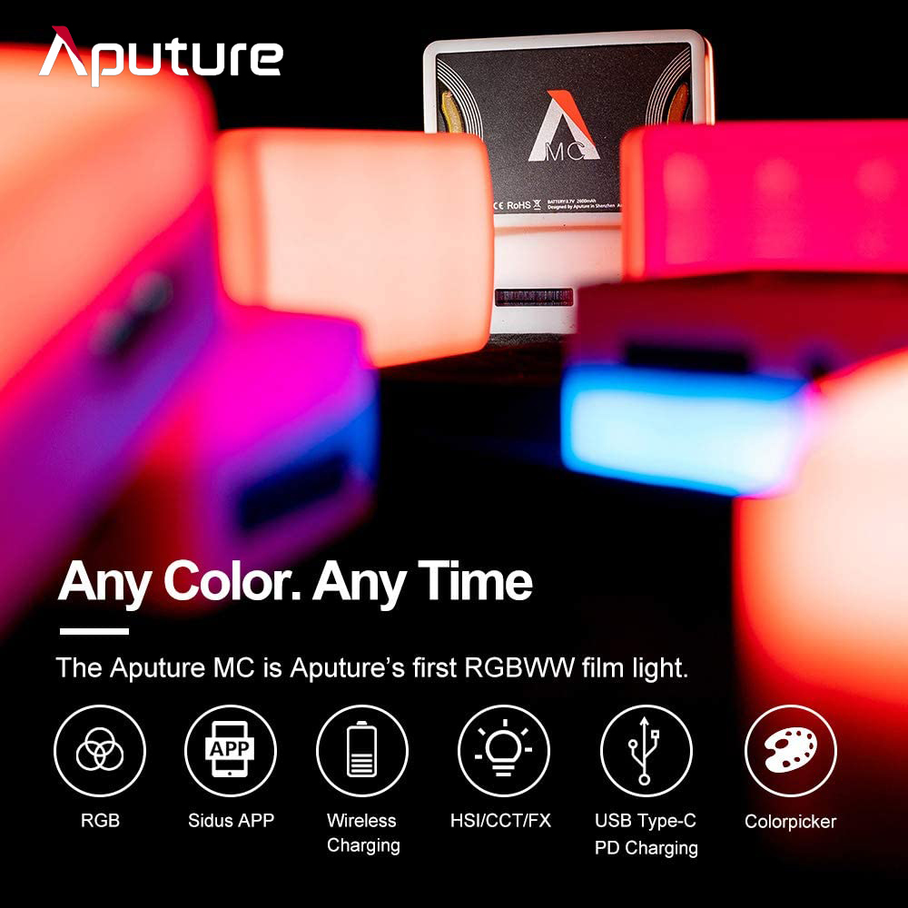 Aputure MC AL-MC RGBWW LED Lig - مراجعة Photography Lighting App وسعره