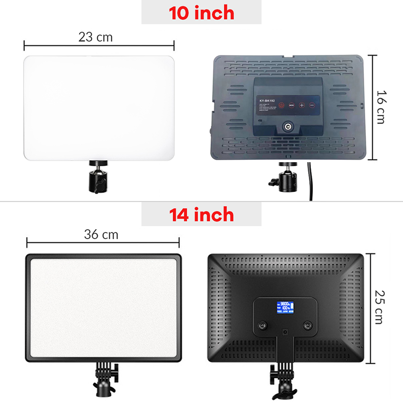 14inch 10inch LED Video Light  - مراجعة Video Light Panel Led وسعره
