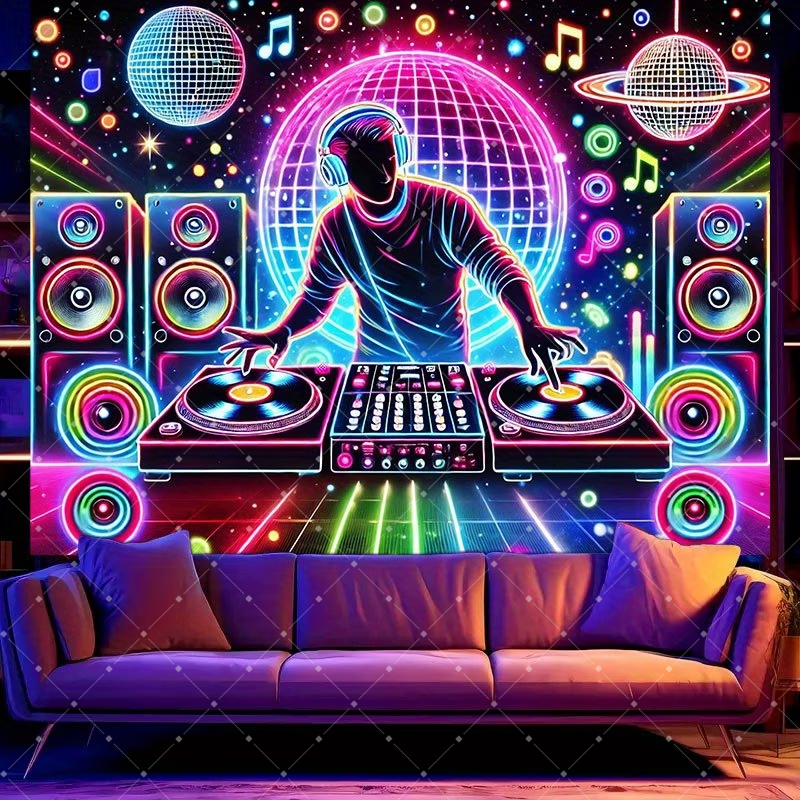 Hip Hop Music DJ Party Decorat - مراجعة Photography Lighting And Backdrop وسعره