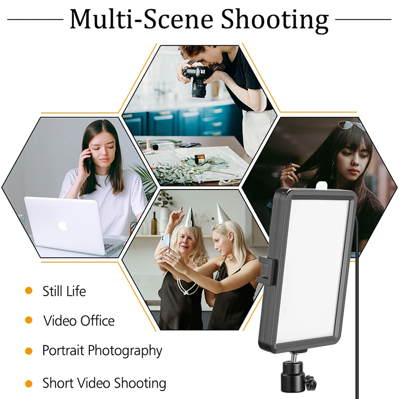 LED Video Light Dimmable Selfi - مراجعة Video Light Panel Led وسعره