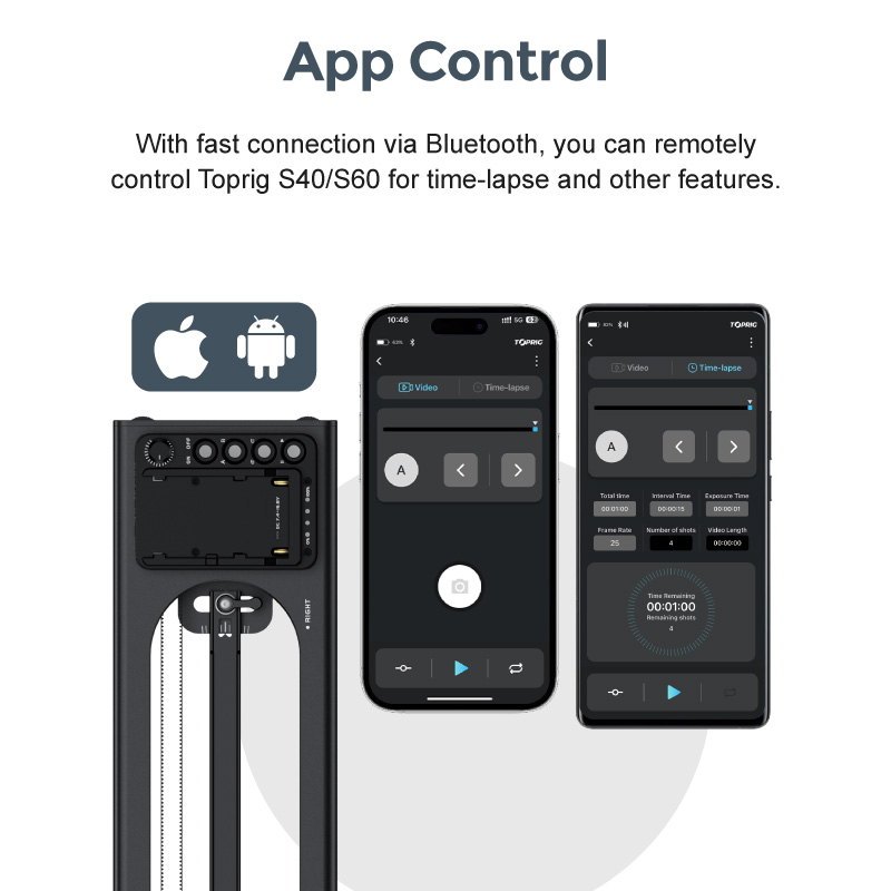 Toprig S60 Video slider camera - مراجعة Photography Loop Lighting وسعره