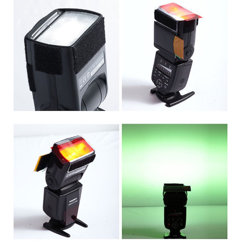 12 Colors Camera Flash Gels Li - مراجعة Portrait Photography With Lighting وسعره