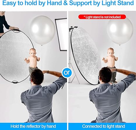 43Inch/110cm Photography Light - مراجعة Photography Lighting Reflector وسعره