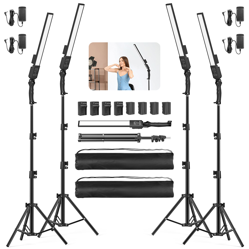 4pcs LED Photography Studio Li - مراجعة Photography Lighting Stick وسعره