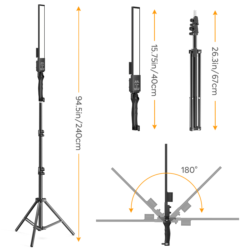 4pcs LED Photography Studio Li - مراجعة Photography Lighting Stick وسعره