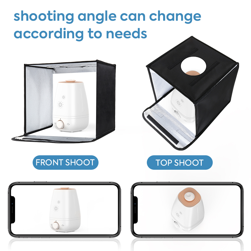 11.8x11.8inch Fold Photo Studi - مراجعة Photography Lighting Angles وسعره