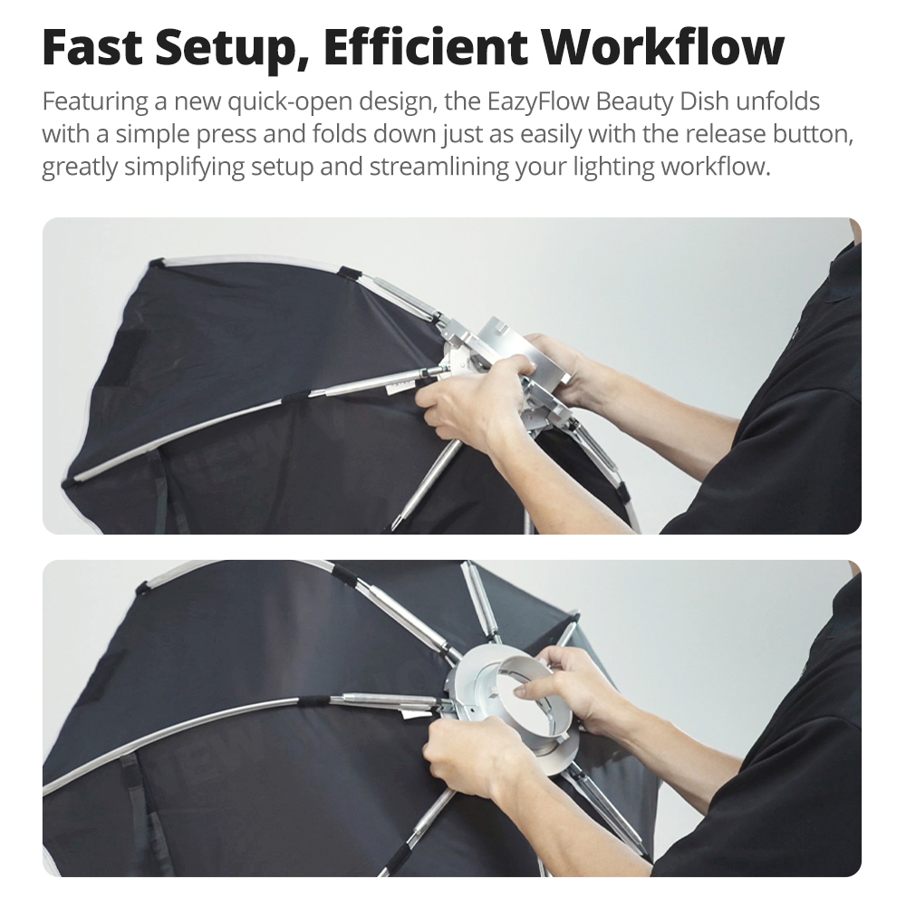New Godox EazyFlow Beauty Dish - مراجعة Photography Lighting Reflector وسعره