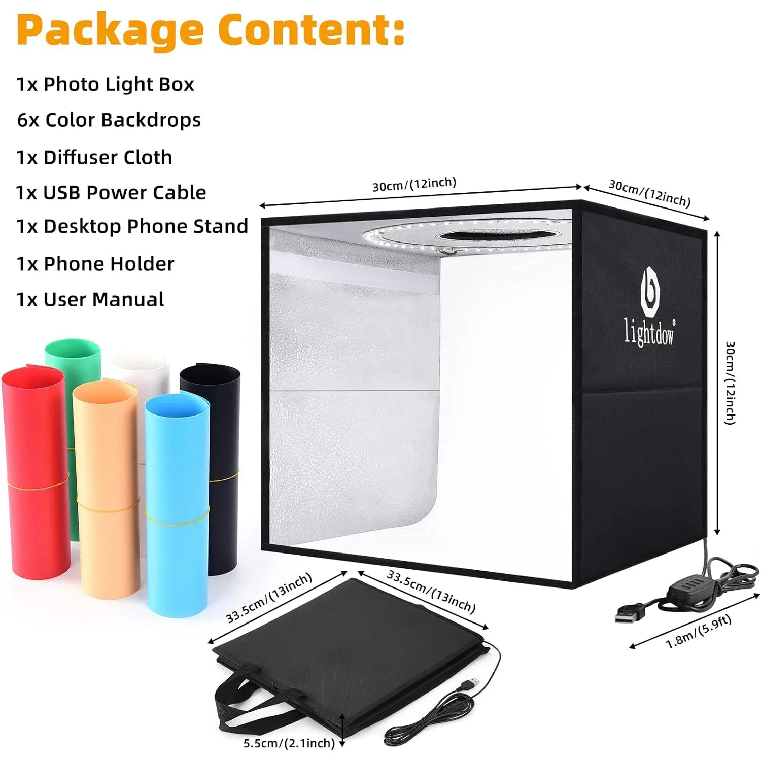 Lightdow Dimmable Photo Box LE - مراجعة Photography Lighting And Backdrop وسعره